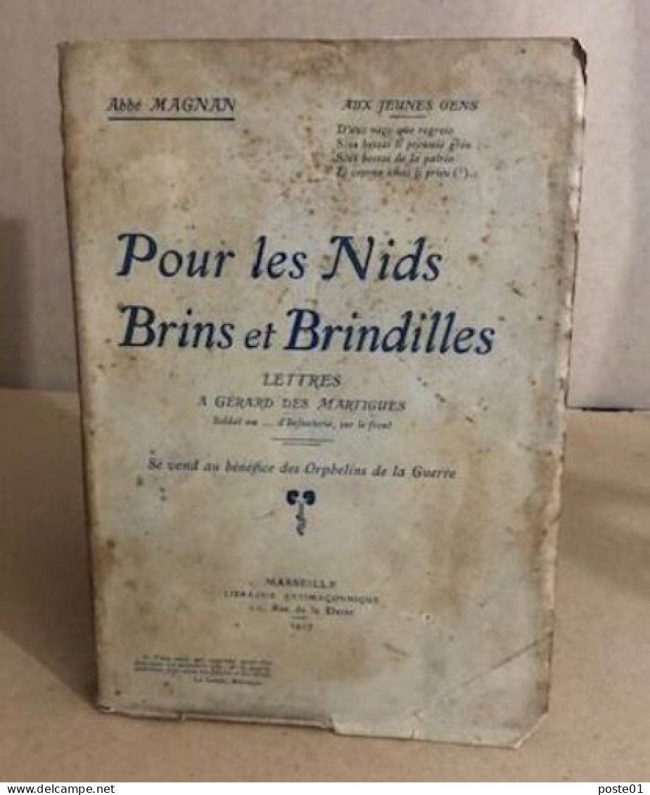 Pour Les Nids Brins Et Brindilles / Lettres à Gerard Des Martigues Soldat Du ... D'infanterie Sur Le Front - Autres & Non Classés
