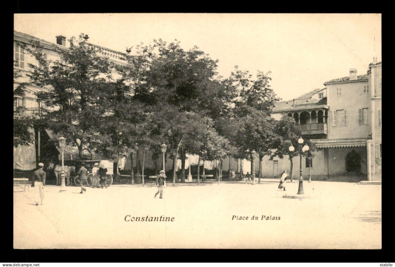 ALGERIE - CONSTANTINE - LA PLACE DU PALAIS  - Constantine