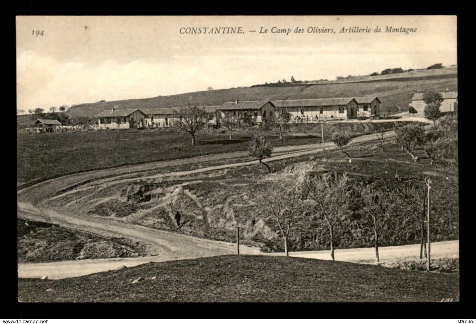 ALGERIE - CONSTANTINE - LE CAMP DES OLIVIERS - ARTILLERIE DE MONTAGNE - Konstantinopel