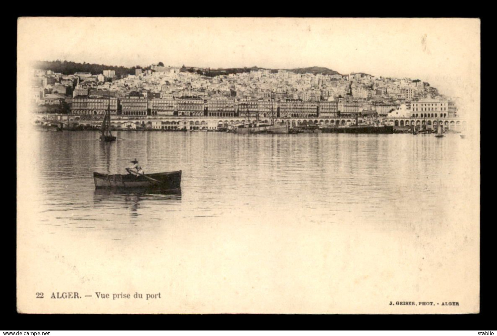 ALGERIE - ALGER - VUE PRISE DU PORT - EDITEUR GEISER - Alger