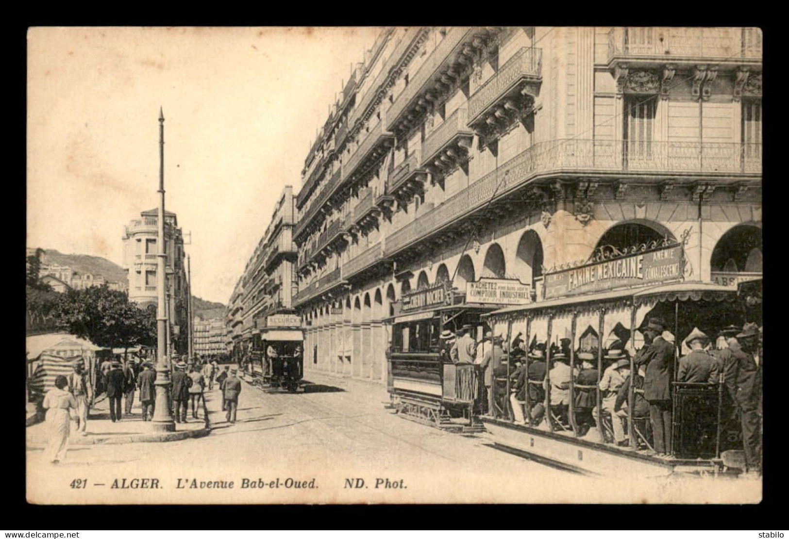 ALGERIE - ALGER - AVENUE BAB-EL-OUED - Algiers