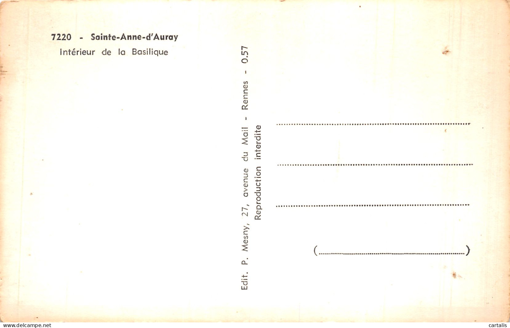 56-SAINTE ANNE D AURAY-N°4475-C/0205 - Sainte Anne D'Auray