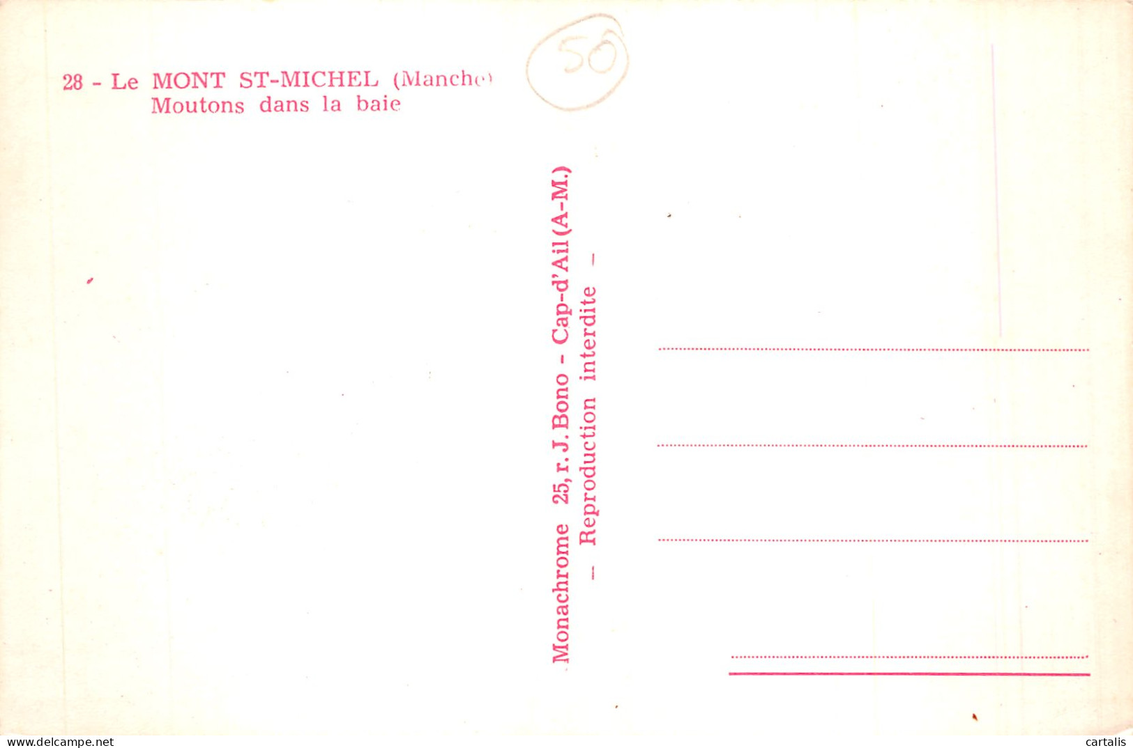 50-LE MONT SAINT MICHEL-N°4475-B/0147 - Le Mont Saint Michel