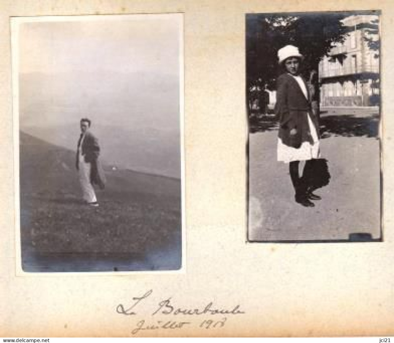 Photos Pension De Famille "ADRIANA" (Five - O'Clock - Tea) LA BAULE1916 Et LA BOURBOULE 1918 _PHOT106 A Et B - Guerre, Militaire