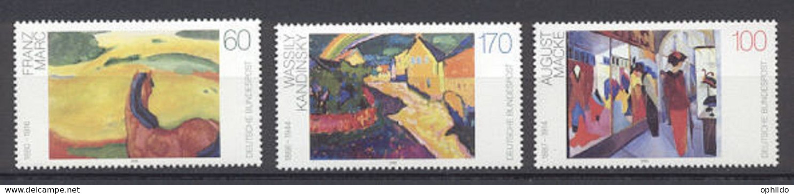 RFA   1445/1447  * *  TB   Peinture   - Unused Stamps