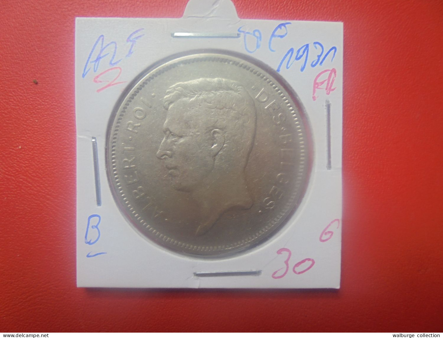 Albert 1er. 20 Francs 1931 FR POS.B (A.2) - 20 Frank & 4 Belgas