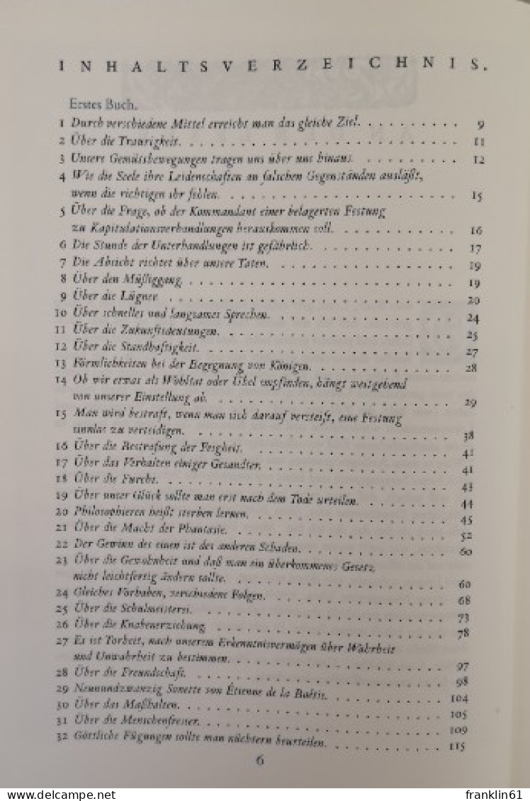 Essais. Erste Moderne Gesamtübersetzung Von Hans Stilett. - Filosofia