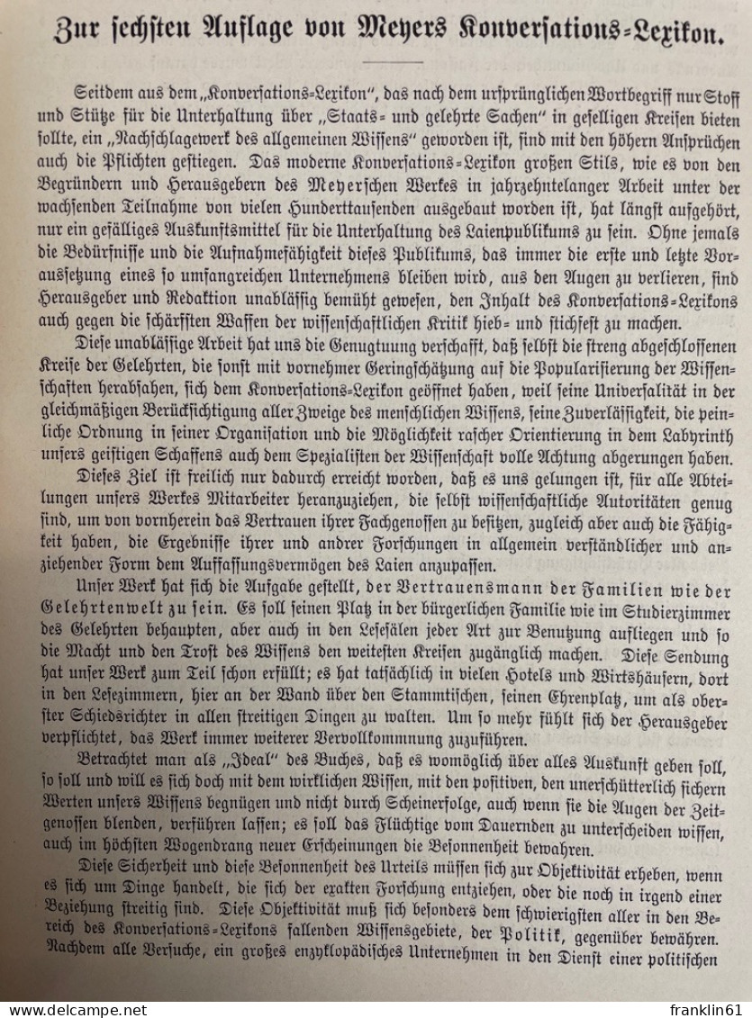 Meyers Großes Konversations-Lexikon. 24 Bände KOMPLETT