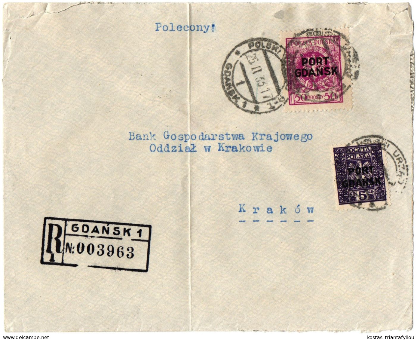 1, 1 POLAND, 1933, COVER - Covers & Documents