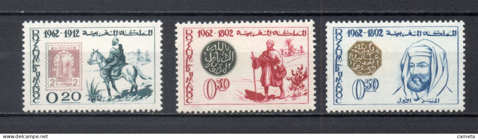 MAROC N°  450 à 452    NEUFS SANS CHARNIERE  COTE 4.05€    JOURNEE DU TIMBRE ANIMAUX CHEVAL SULTAN - Morocco (1956-...)