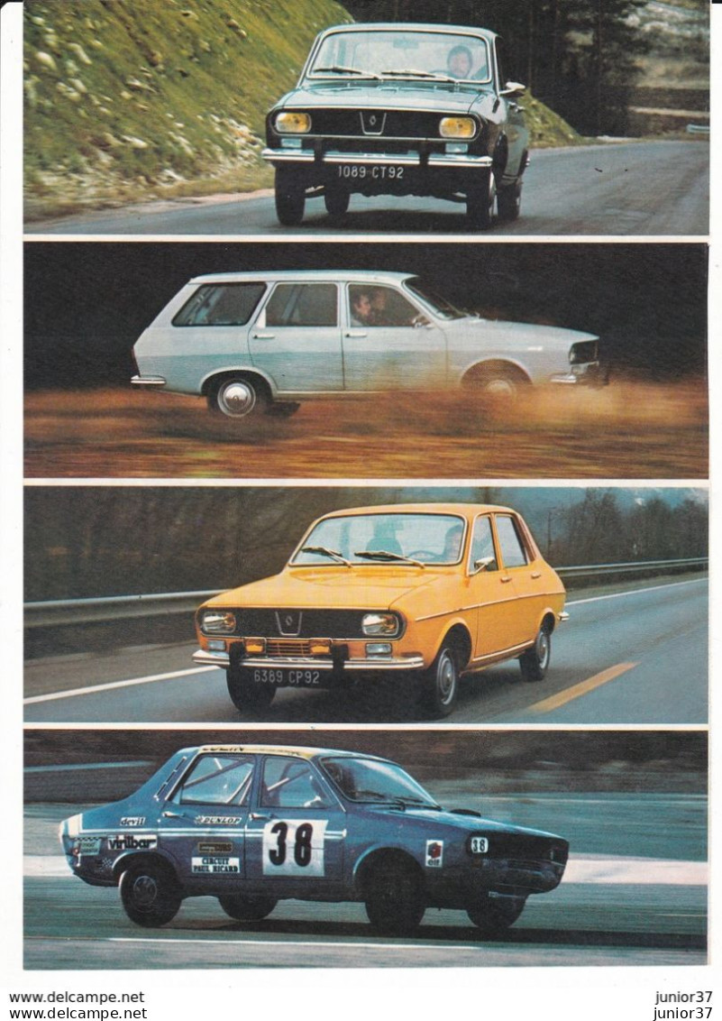 5 Feuillets De Magazine, Renault 12 TL 1976, TS 1973, TR 1976 - Auto/Motor