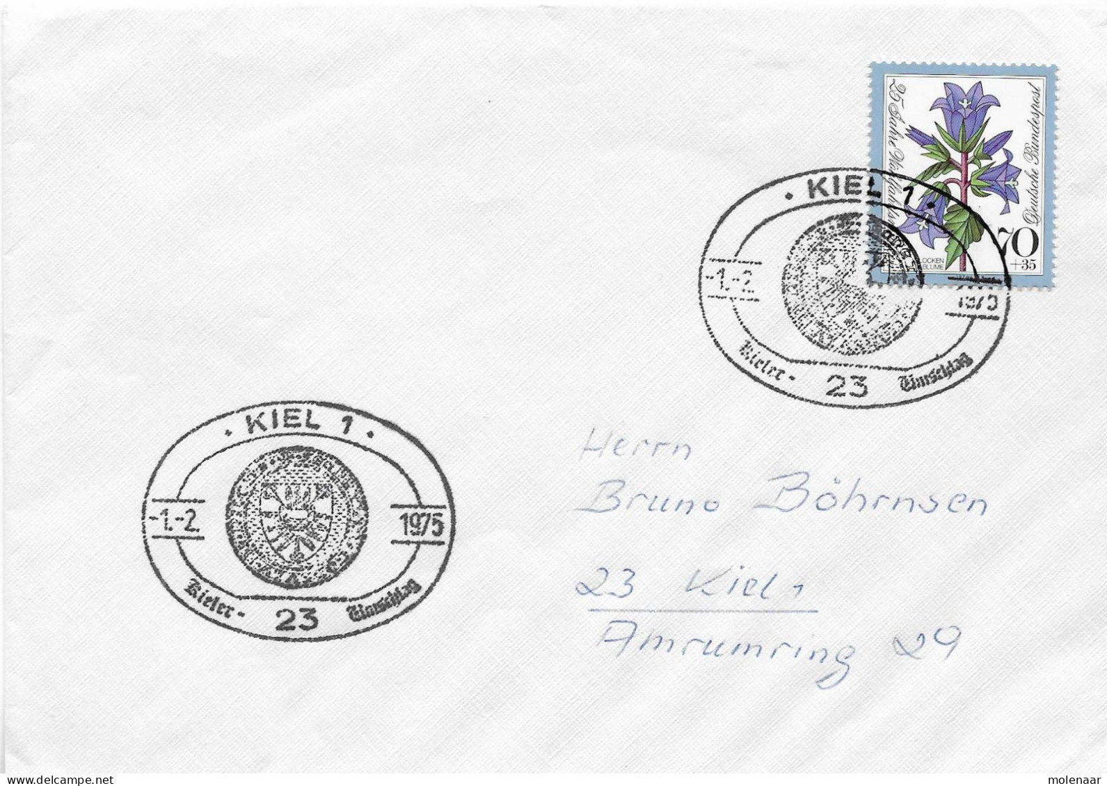 Postzegels > Europa > Duitsland > West-Duitsland > 1970-1979 > Brief Met No. 821 (17299) - Briefe U. Dokumente