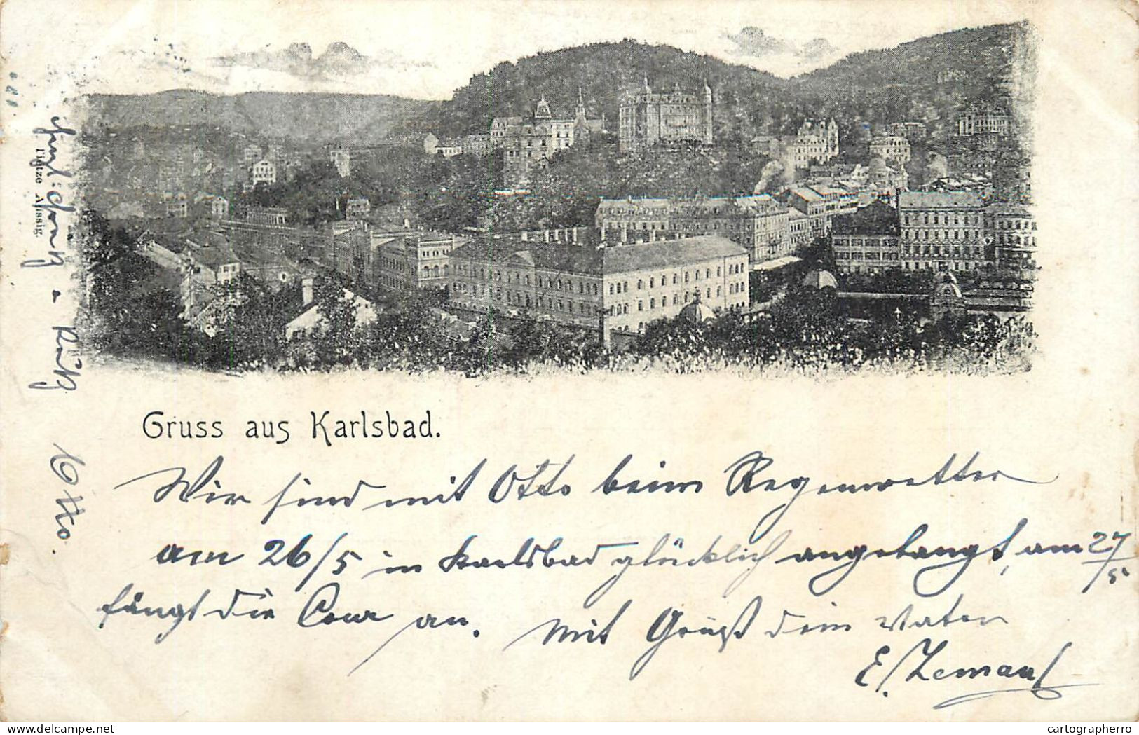 Postcard Czech Republic Karlovy Vary Karlsbad - Czech Republic