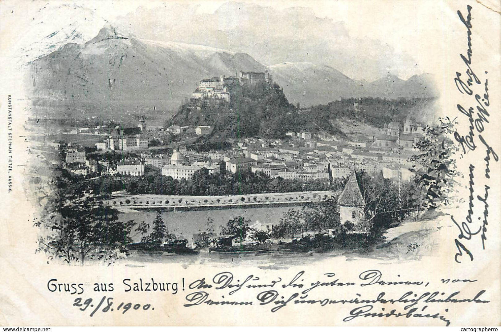 Postcard Austria Salzburg  1900 - Other & Unclassified