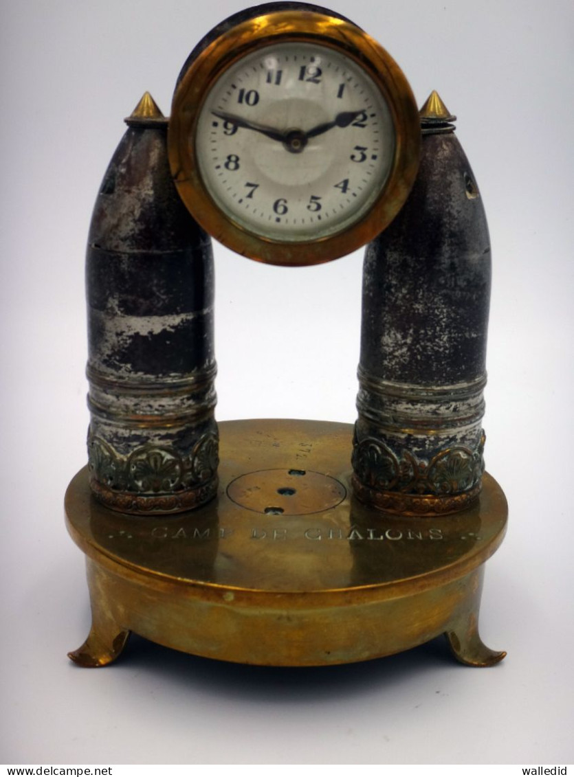 Horloge De Poilu 37mm - Trench Art - WW1 - Inerte - 1914-18