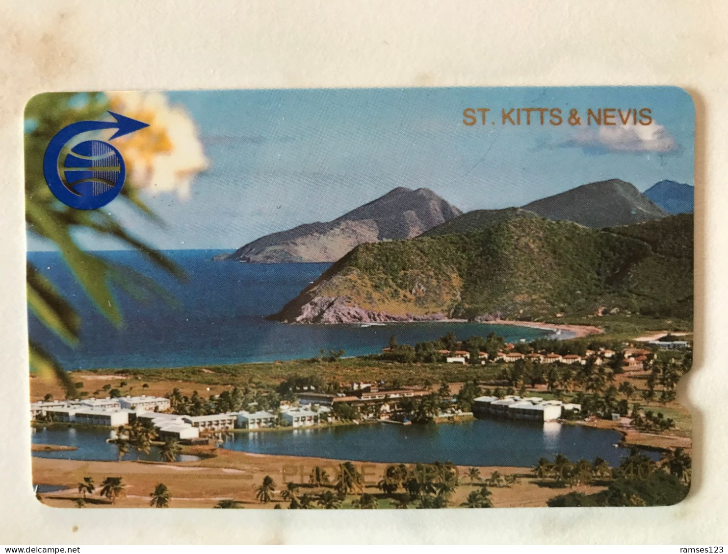 ST  KITTS &  NEVIS  Island View EC$ 5.40 (Deep Notch)  1989    600  COPIES  1CSKD - St. Kitts En Nevis