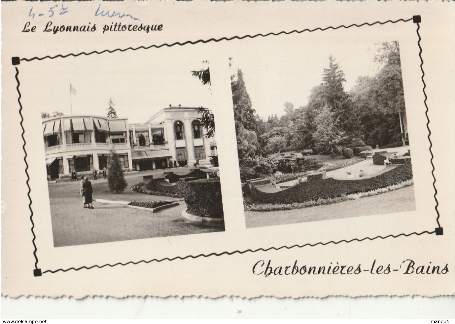 CHARBONNIERES Les BAINS - CPSM 2 Vues - Charbonniere Les Bains