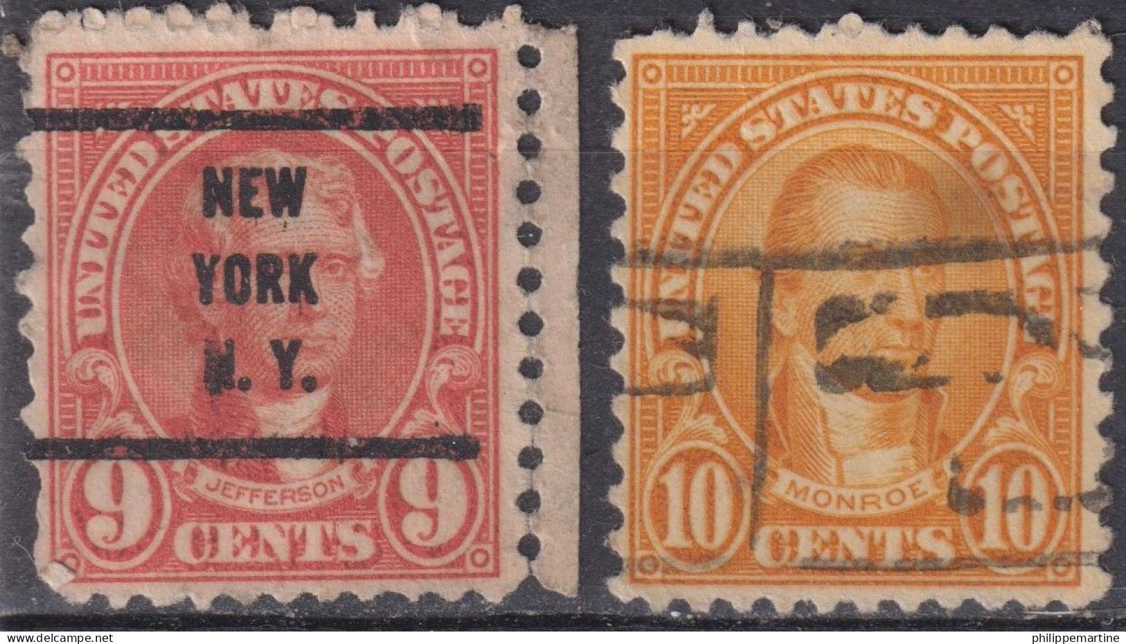 Am-P1 - Etats Unis 1922-25 - YT 236 Et 237 (o) - Used Stamps