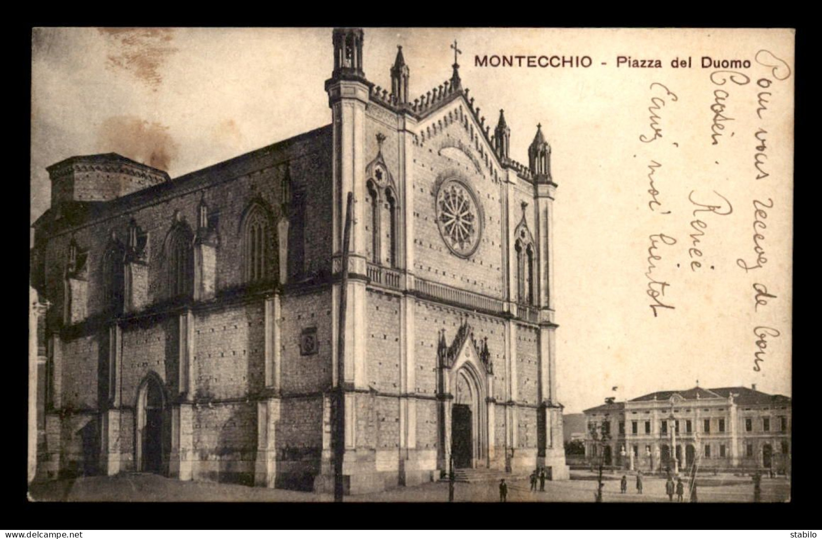 ITALIE - MONTECCHIO - PIAZZA DEL DUOMO - Andere & Zonder Classificatie