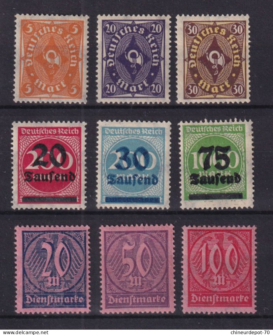 Timbres Allemagne Deutsche Neufs * Avec Charnières - Andere & Zonder Classificatie