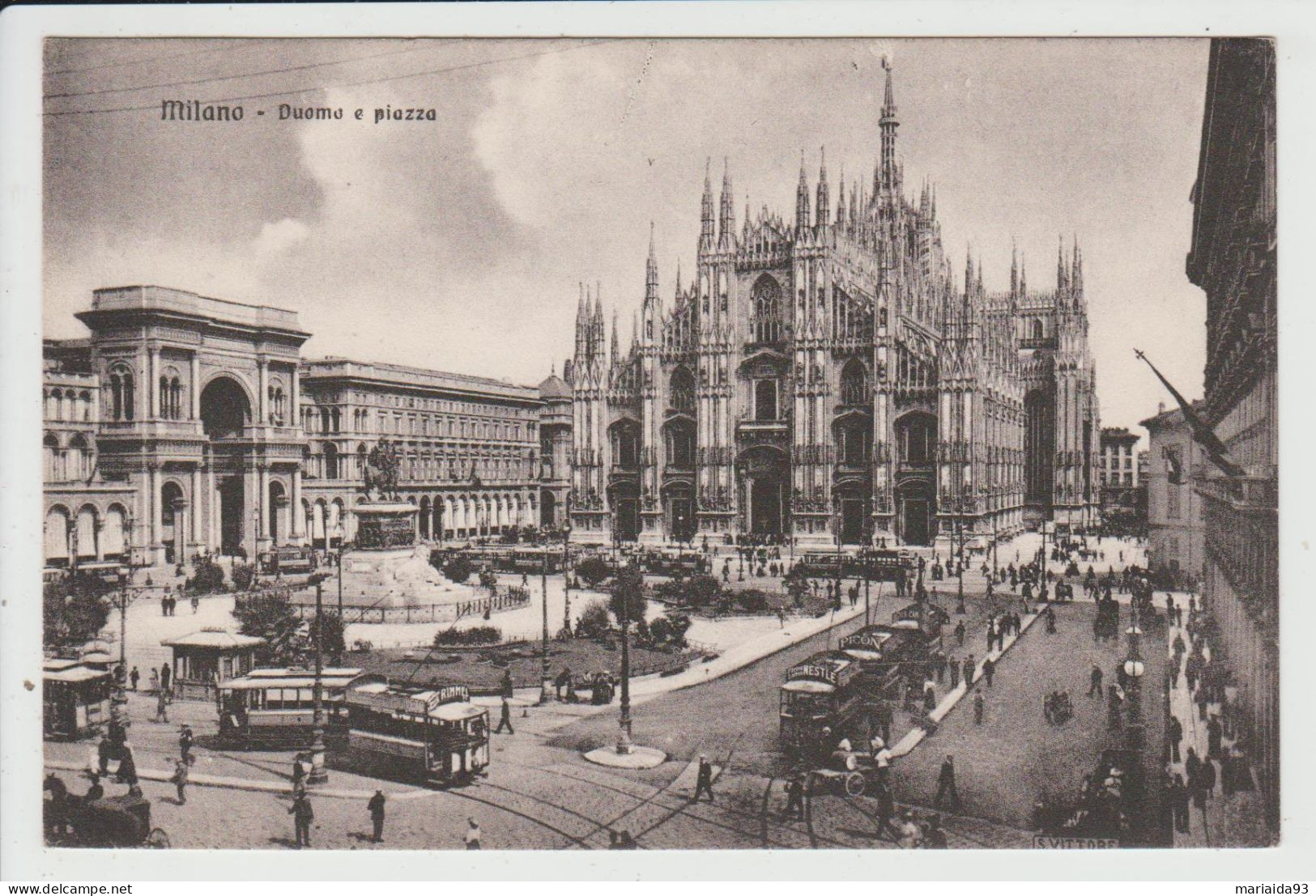 MILANO - MILAN - ITALIE - DUOMO E PIAZZA - Milano