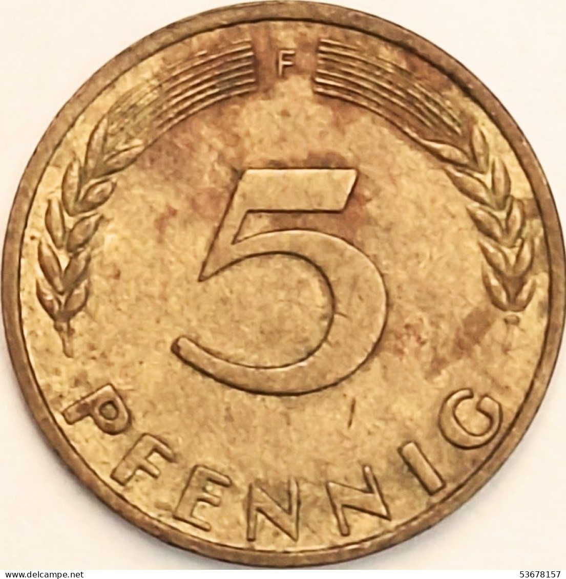 Germany Federal Republic - 5 Pfennig 1970 F, KM# 107 (#4568) - 5 Pfennig