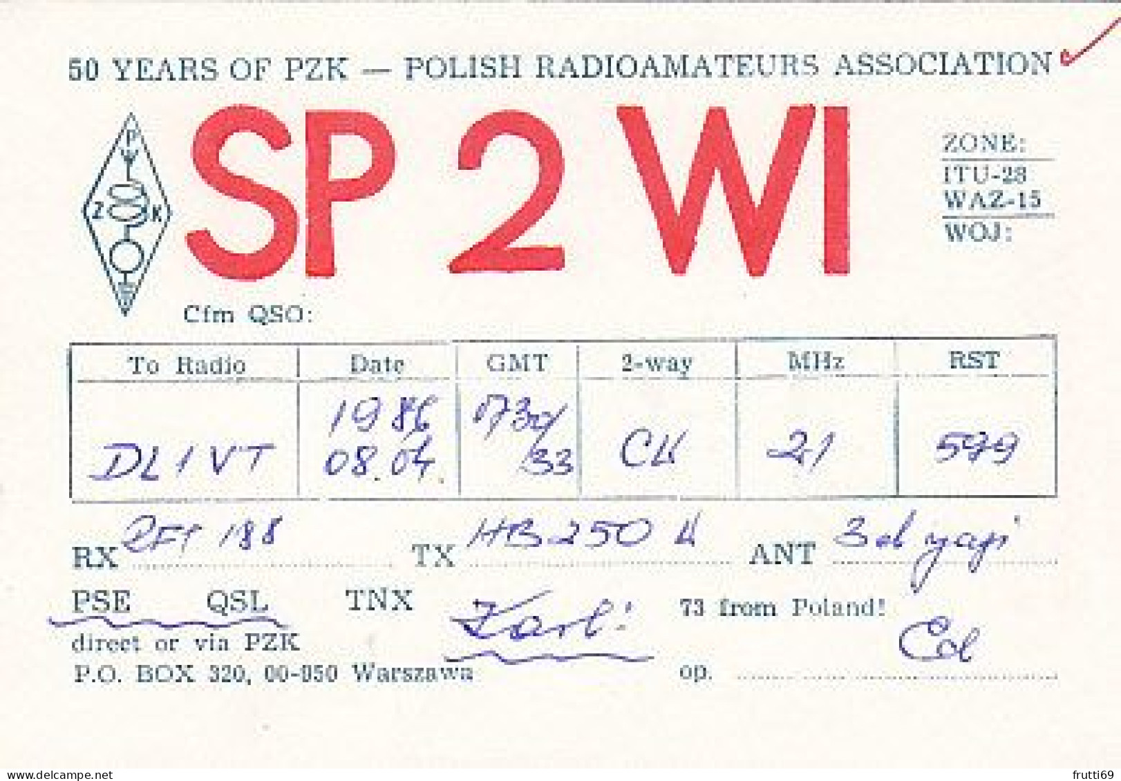 AK 210648 QSL - Poland - Gdynia - Amateurfunk