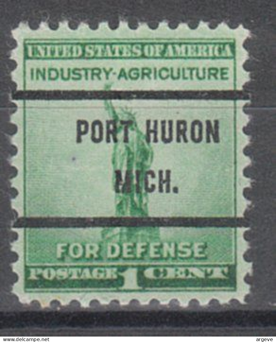 USA Precancel Vorausentwertungen Preo Bureau Michigan, Port Huron 899-61 - Precancels