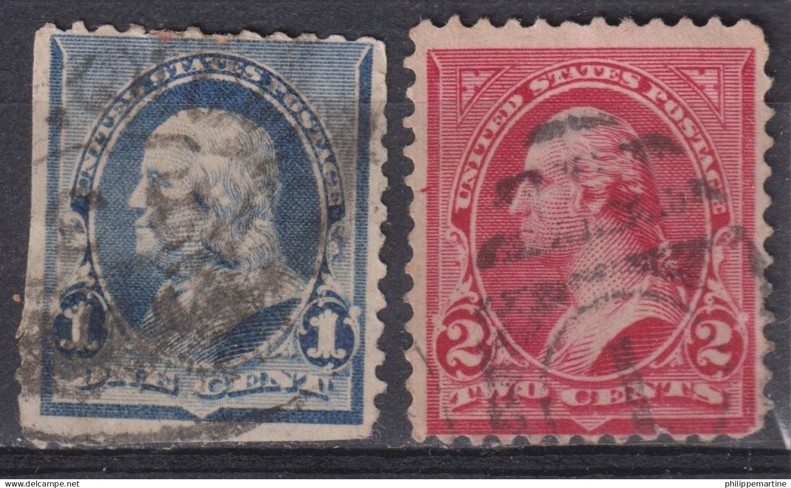 Am-P1 - Etats Unis 1895 - YT 110 Et 111 (o) - Used Stamps