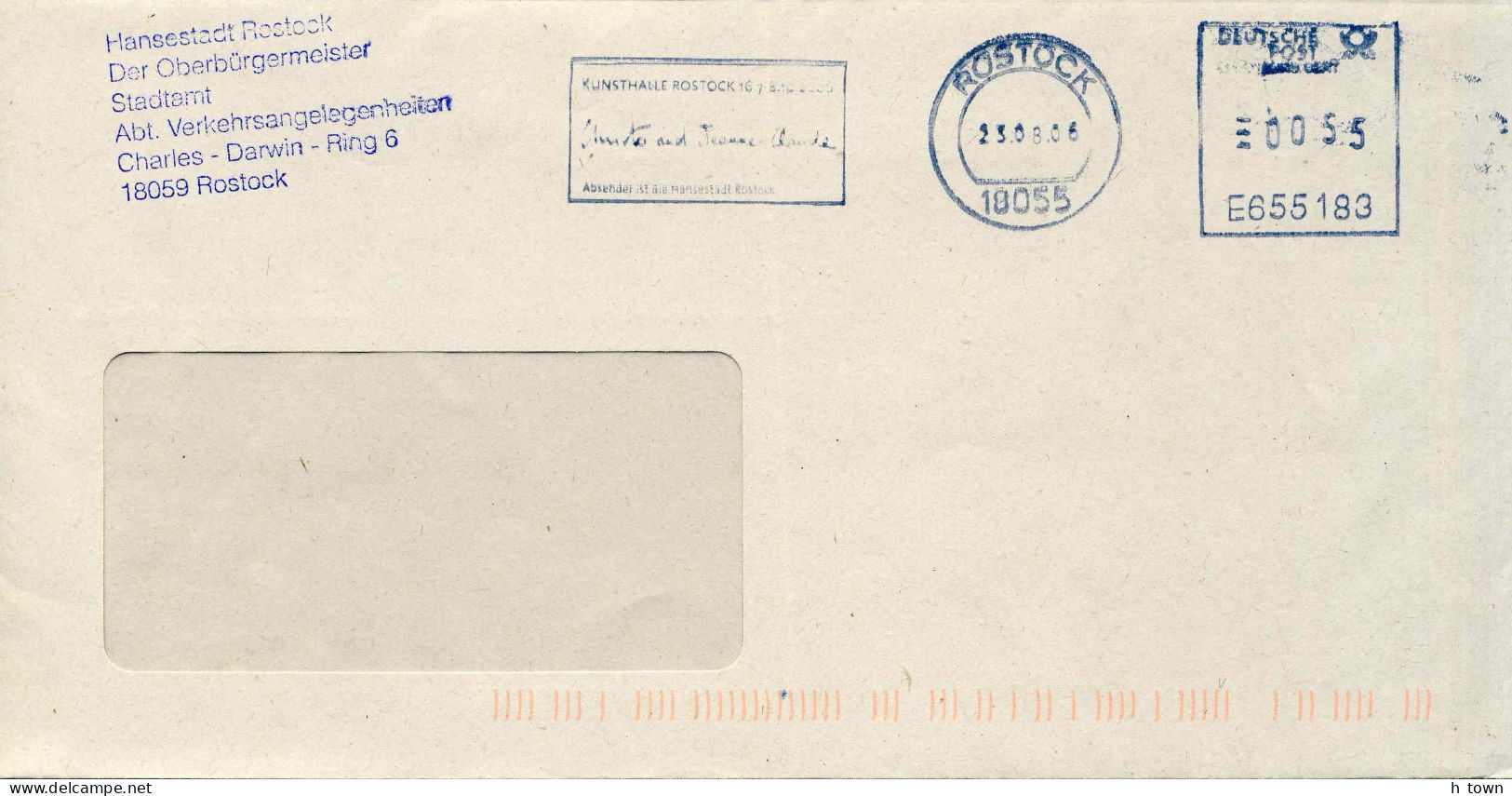 127  Christo Et Jeanne-Claude: Ema D'Allemagne, 2006 - Signature, Meter From Rostock, Germany - Altri & Non Classificati