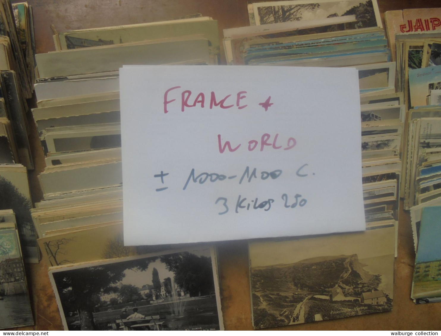 +++FRANCE+WORLD +-1000-1100 CARTES MAJ. ANCIENNES BEAU LOT "DECOUVERTES" 3 KILOS 250+++(Lire Ci-bas) - 500 Postcards Min.