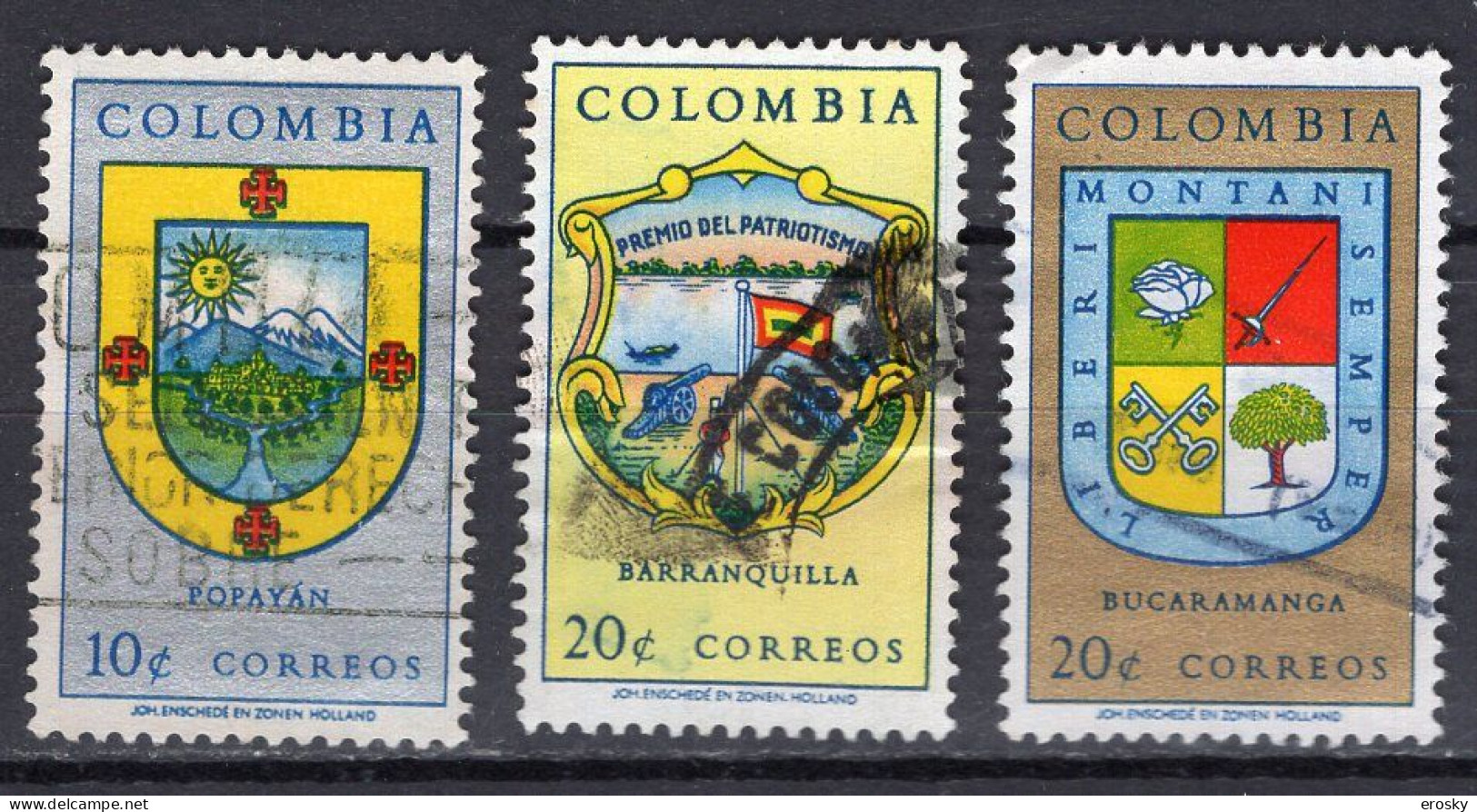 G0159 - COLOMBIA Yv N°594/96 - Kolumbien