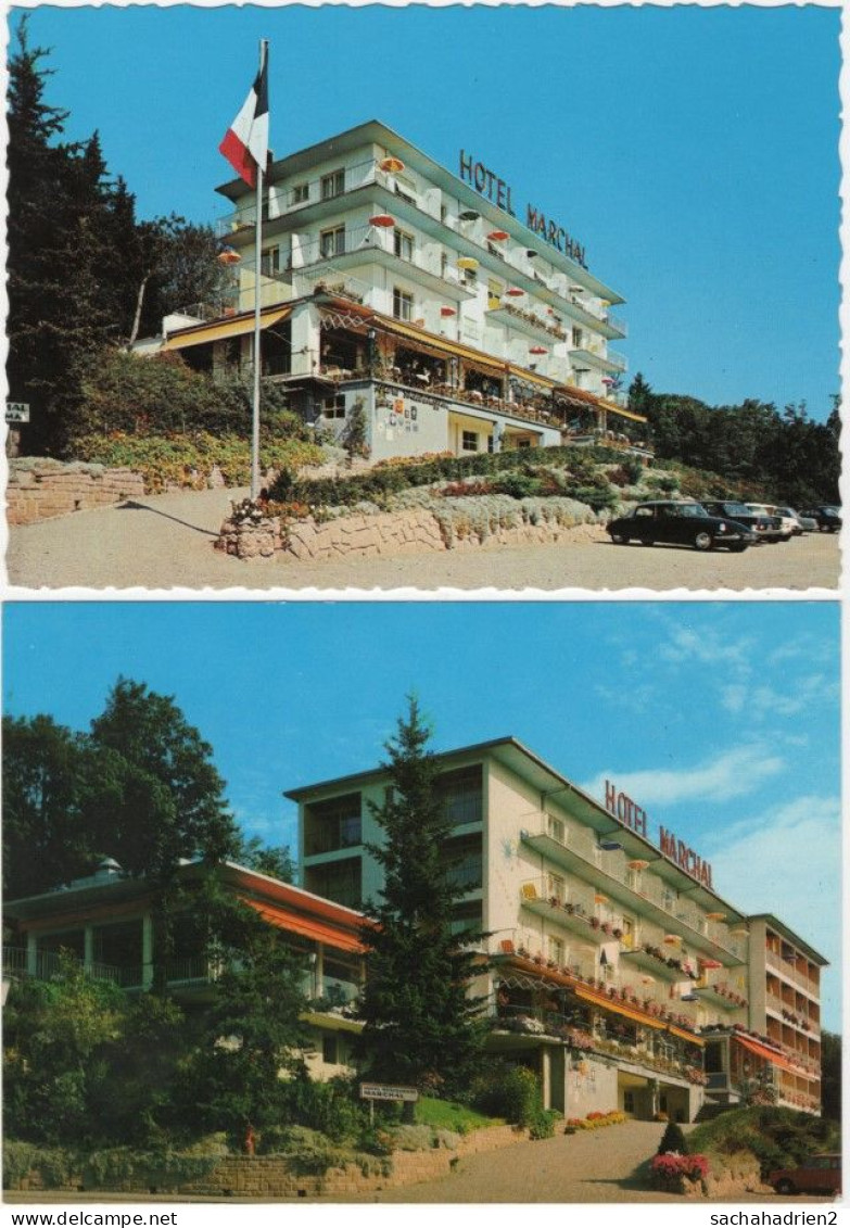 68. Gf. TROIS-EPIS. Hôtel Marchal. 2 Cartes 56 & 349 - Trois-Epis