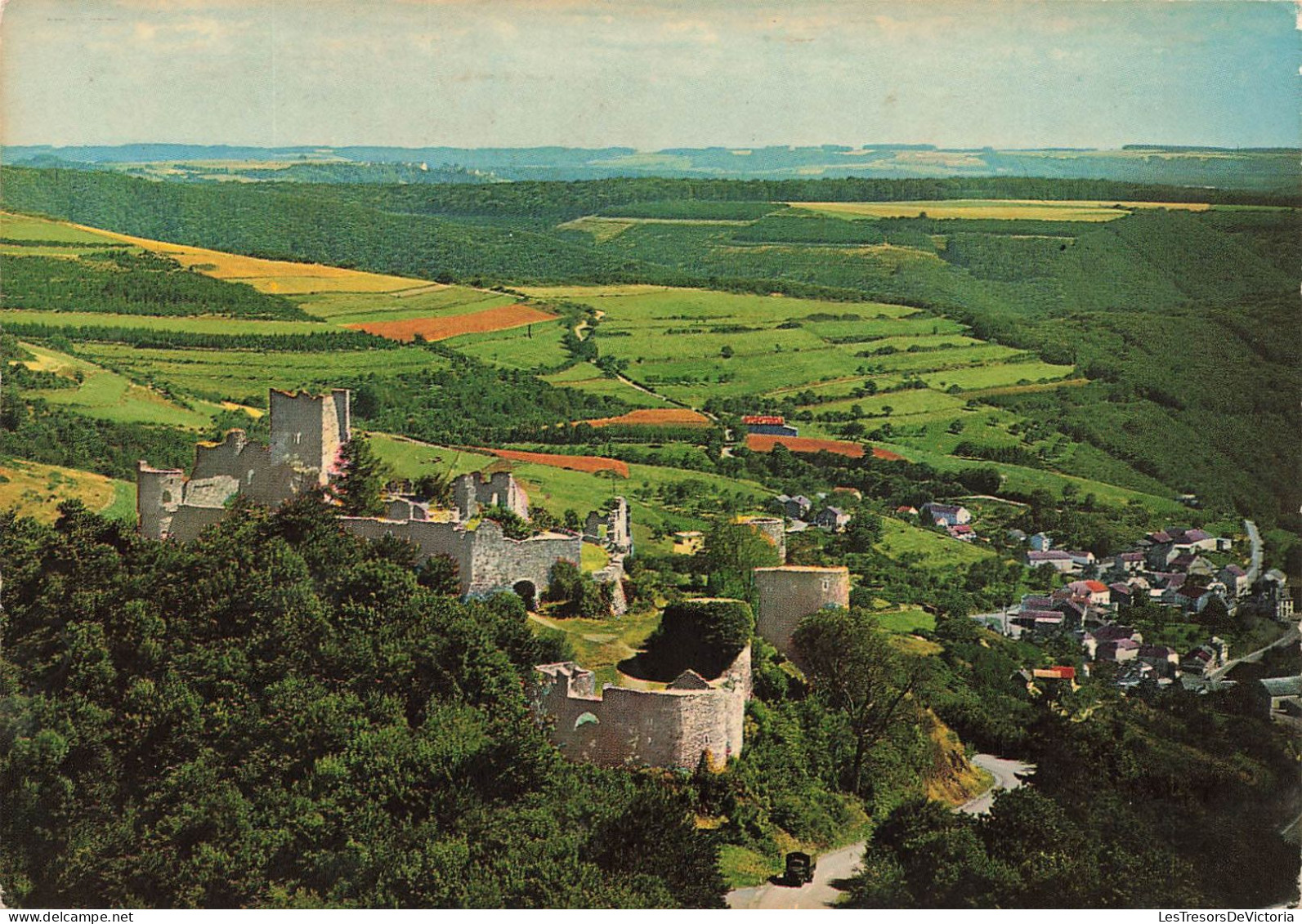 LUXEMBOURG - Bourscheid - Vue Sur Le Château - Vue D'ensemble - Ruines - Carte Postale - Bourscheid