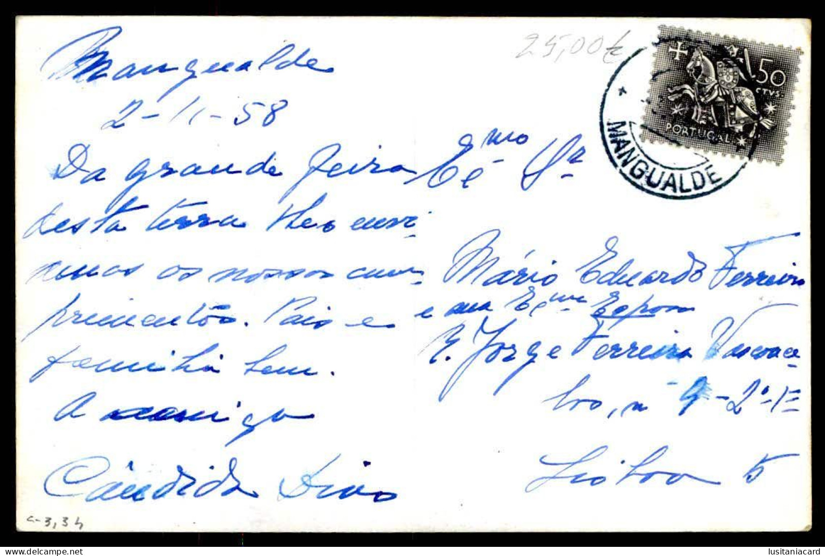 MANGUALDE -Rua Do Grémio E Rua Dr. Francisco Pereira.( Ed. Vittor Nº 19) Carte Postale - Viseu
