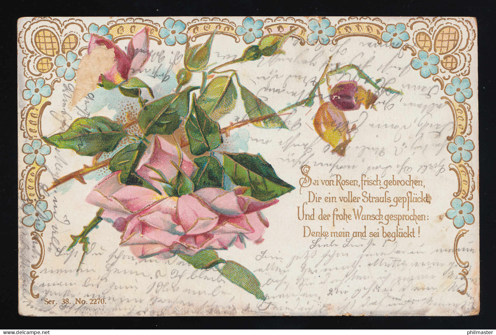 Rosa Rosen Sei Von Rosen Frisch Gebrochen, Sanct Magnus/ Lauenau 19.+ 20.10.1905 - Sonstige & Ohne Zuordnung