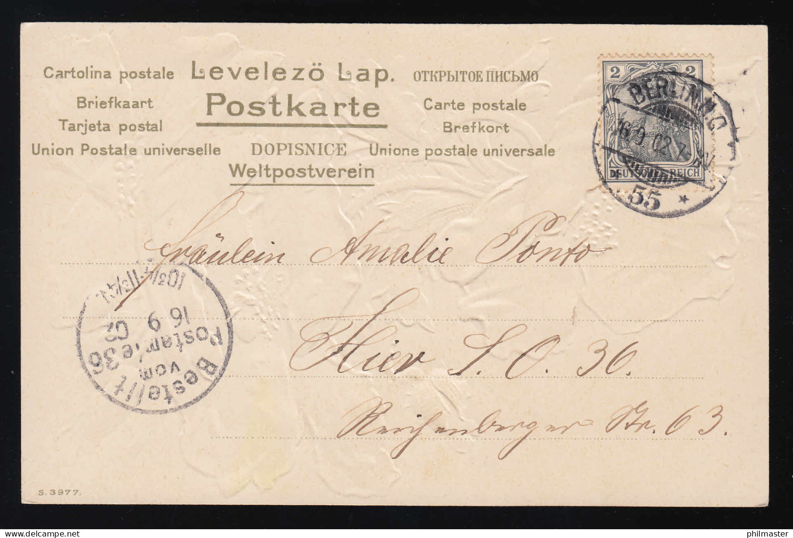 Mohnblume, Klatschmohn Mohn Gemalt, Rot Blüten Knospen Blätter, Berlin 16.9.1902 - Other & Unclassified
