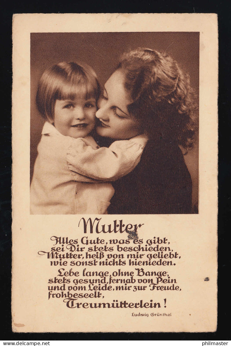 Mutter Alles Gute, Was Es Gibt, Sei Dir Stets Beschieden Grünthal, Ungebraucht - Fête Des Mères