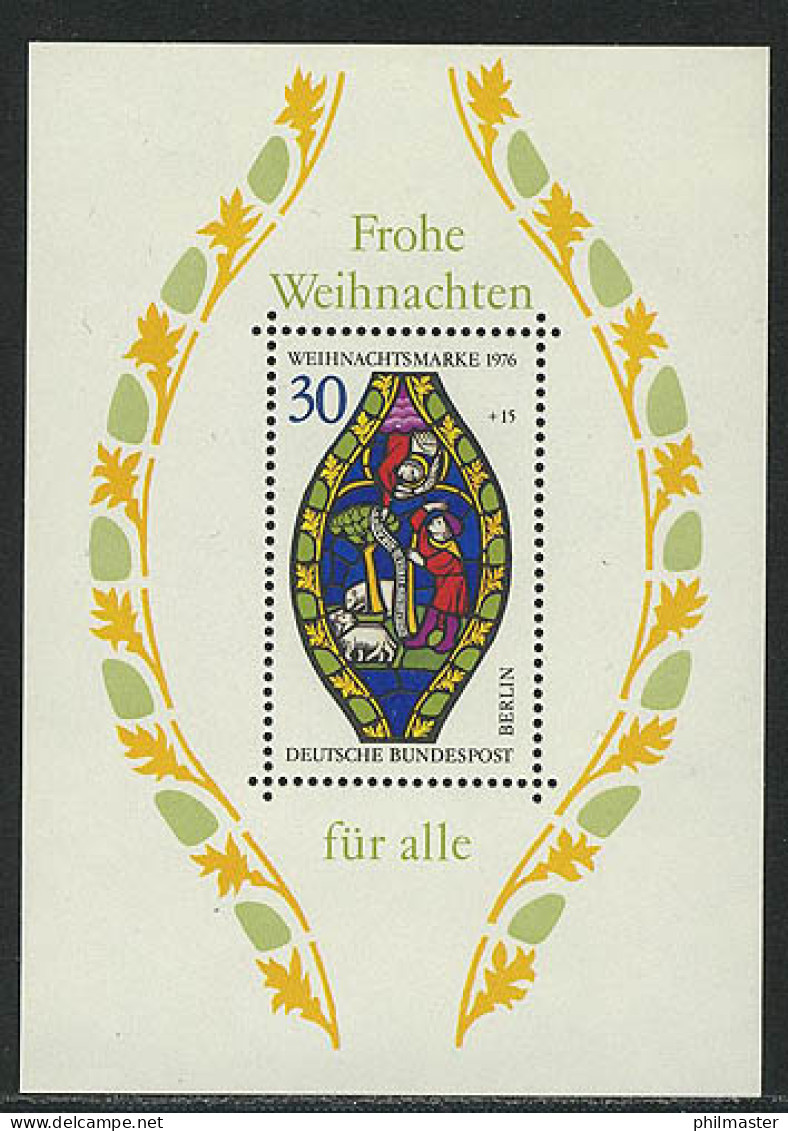 Block 5 Weihnachten - Marienfenster 1976, Postfrisch - Unused Stamps
