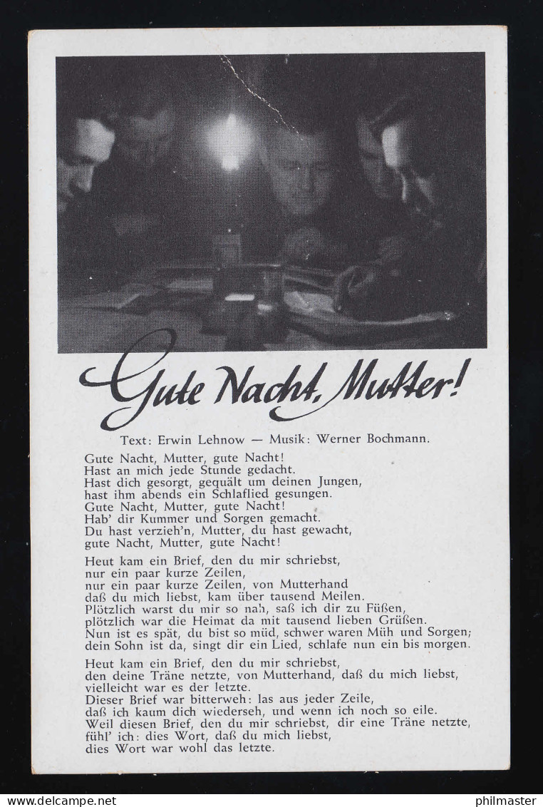 Soldaten Krieg Briefe Schreiben, Gute Nacht Mutter! Lehnow Bochmann, Ungebraucht - Día De La Madre