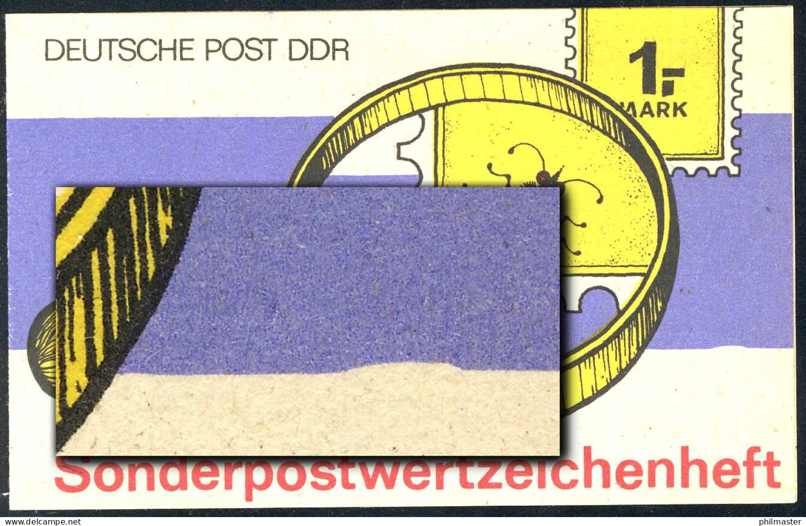 SMHD 43 A Lupe 1989 Mit DDF Auf 1.DS: Kerbe Im Blauen Band Unten Rechts ** - Cuadernillos