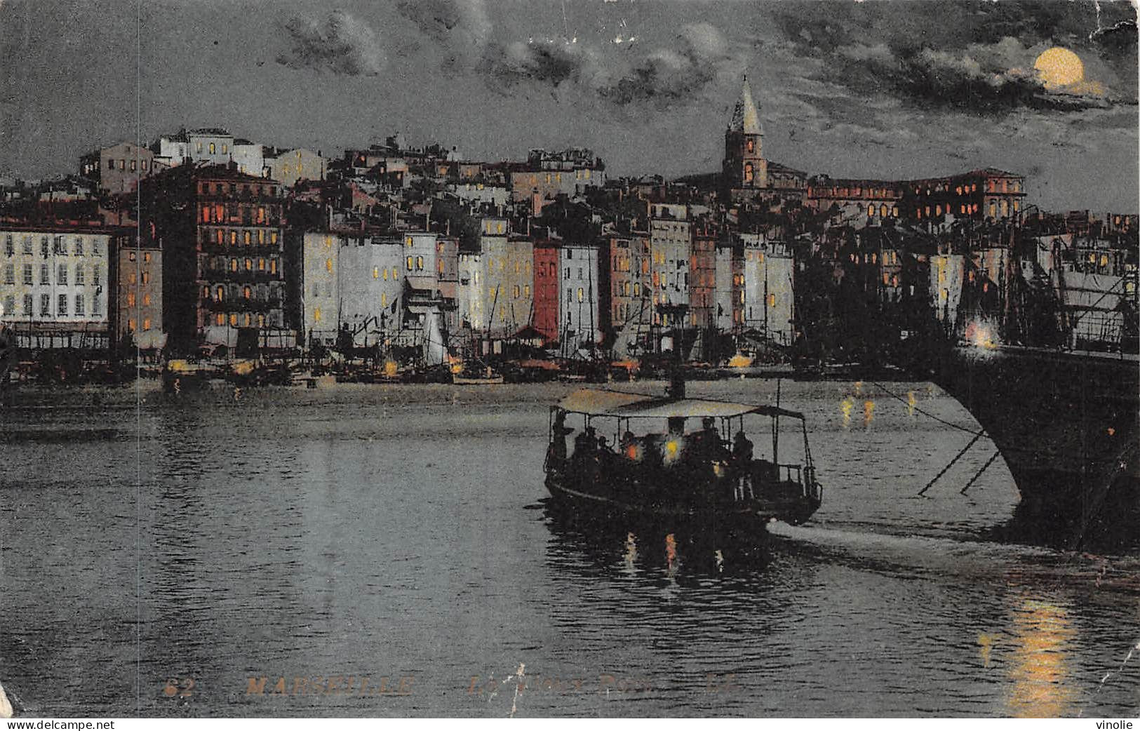 P-24-Mi-Is-1270 :  MARSEILLE. LE VIEUX PORT. EFFET DE NUIT - Oude Haven (Vieux Port), Saint Victor, De Panier