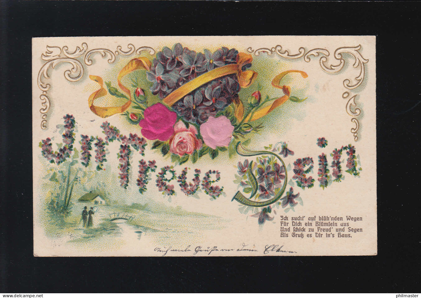 In Treue Dein, Veilchen Herz Ich Sucht Auf Blüh'nden Wegen Deggendorf 14.11.1907 - Autres & Non Classés