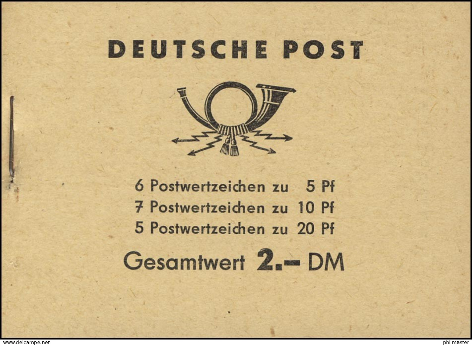MH 3a1 Fünfjahrplan 1960 Klammer 17 Mm, Postfrisch - Postzegelboekjes