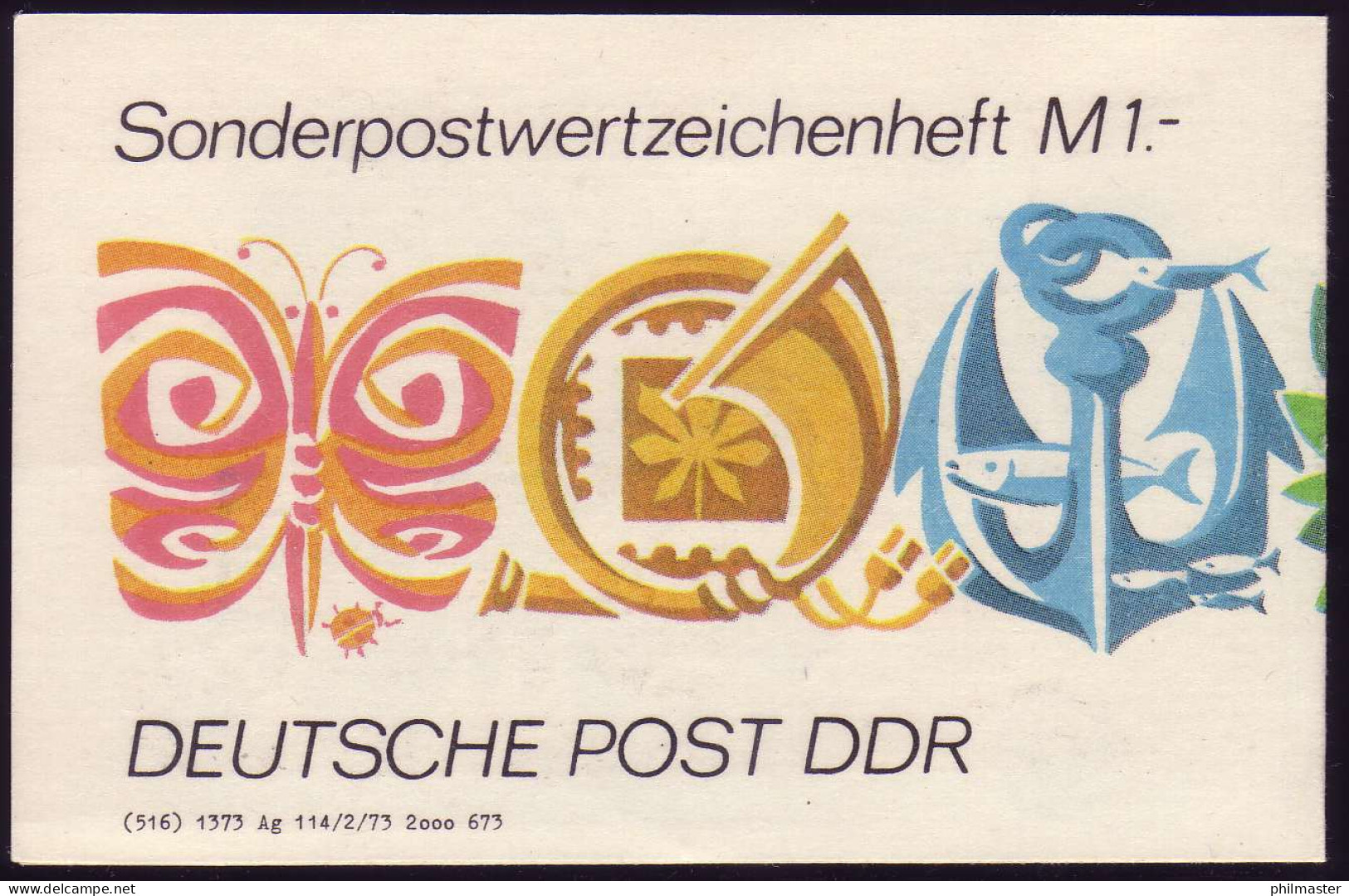 SMHD 3e Freizeit 1 Mark 1973 - Postfrisch - Markenheftchen