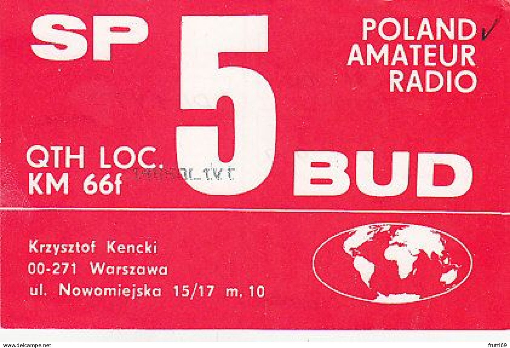 AK 210663 QSL - Poland - Warszawa - Amateurfunk