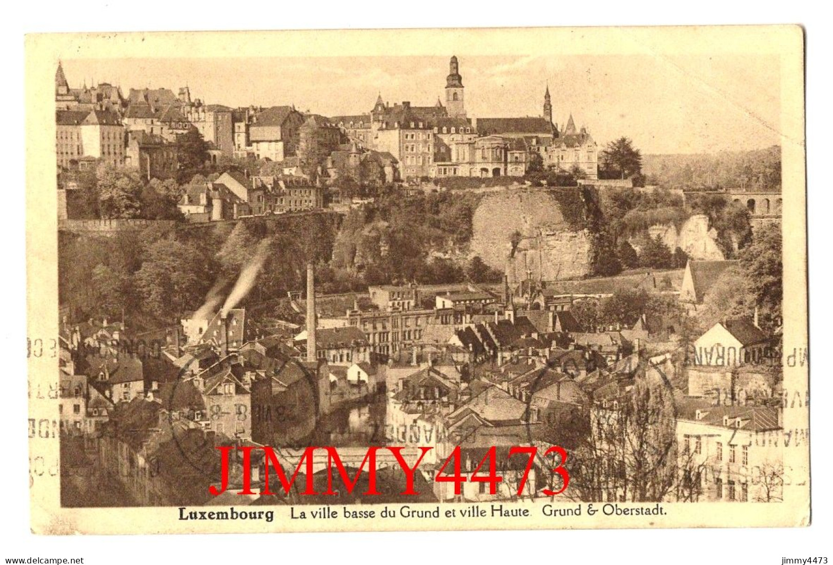 CPA - LUXEMBOURG En 1928 - La Ville Basse Du Grund Et La Ville Haute Grund & Oberstadt - Edit. P. C. S. - Luxemburg - Stadt