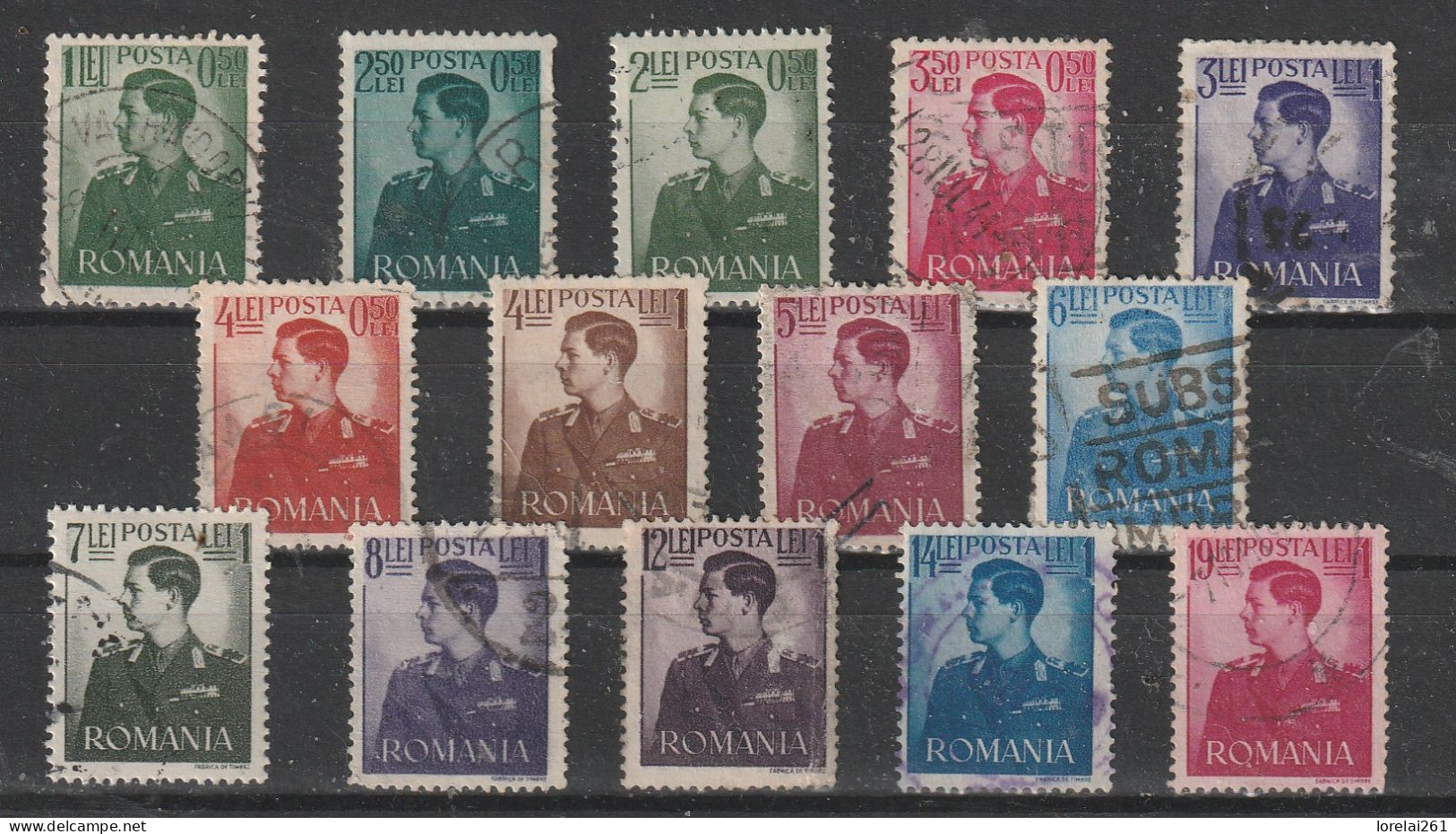 1940 - Le Roi Mihai Avec Supplément Mi No 666/679  (b) - Used Stamps