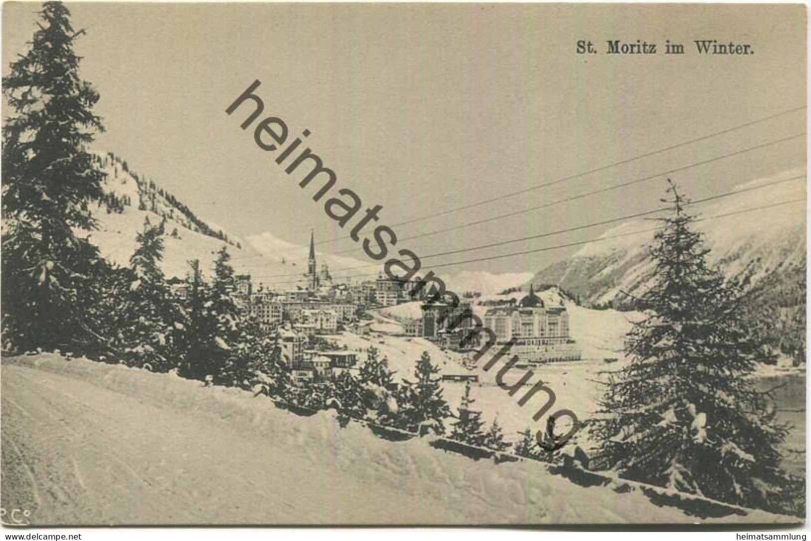 St. Moritz Im Winter - Verlag Engadin Press Co. Samaden - Sankt Moritz