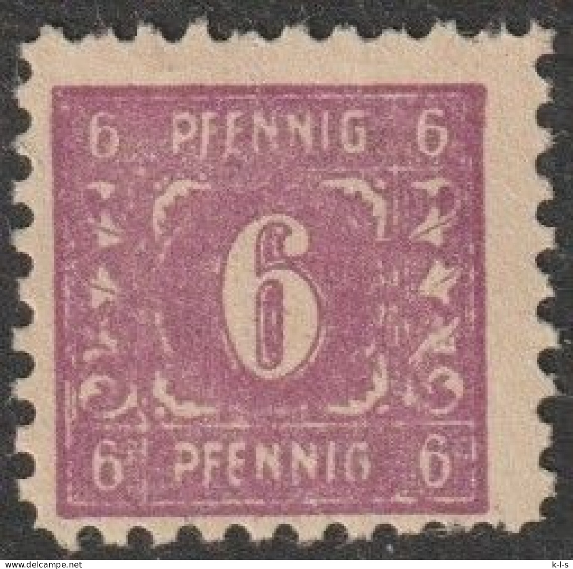 SBZ- Mecklenburg-Vorpommern: 1945, Plattenfehler: Mi. Nr. 10 XVIII. 6 Pfg. Wertziffer.  */MH - Postfris